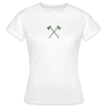 Axe crossed axes - Women's T-Shirt - white - Front - AI Model Female 172 dark (172cm)