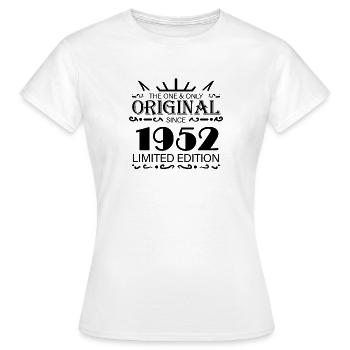 1952 - Year of construction 1952 - Born 1952 - Women's T-Shirt - white - Front - AI Model Female 172 dark (172cm)