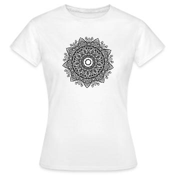 Mandala - Frauen T-Shirt - Weiß - Vorne - AI Model Female 172 dark (172cm)