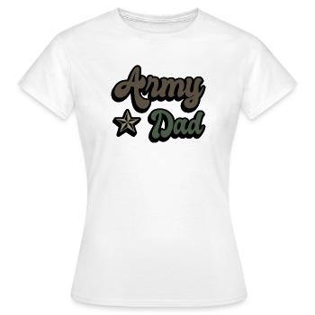 Armee Vater - Frauen T-Shirt - Weiß - Vorne - AI Model Female 172 dark (172cm)
