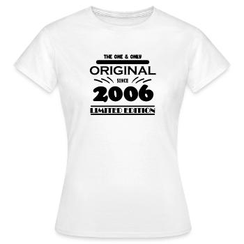 2006 - Baujahr 2006 - Jahrgang 2006 - Frauen T-Shirt - Weiß - Vorne - AI Model Female 172 dark (172cm)