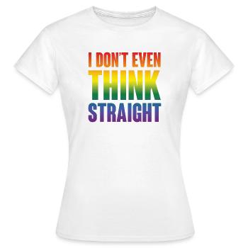 Ich denke nicht einmal klar - Frauen T-Shirt - Weiß - Vorne - AI Model Female 172 dark (172cm)