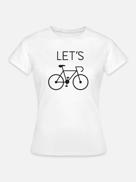 Let's Cycling - Frauen T-Shirt - Weiß