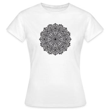 Mandala - T-shirt Femme - blanc - Devant - AI Model Female 172 dark (172cm)