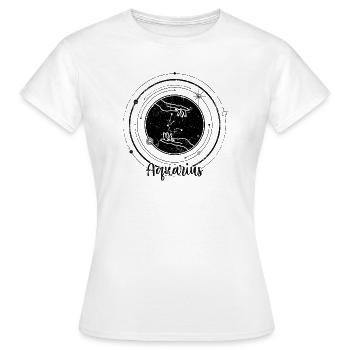 Aquarius Zodiac - Women's T-Shirt - white - Front - AI Model Female 172 dark (172cm)