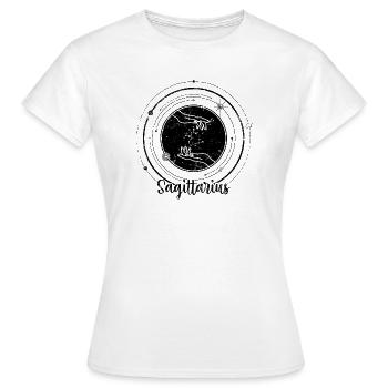 Sagittarius Zodiac - Women's T-Shirt - white - Front - AI Model Female 172 dark (172cm)