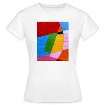 Colourful Wall - Women's T-Shirt - white - Front - AI Model Female 172 dark (172cm)