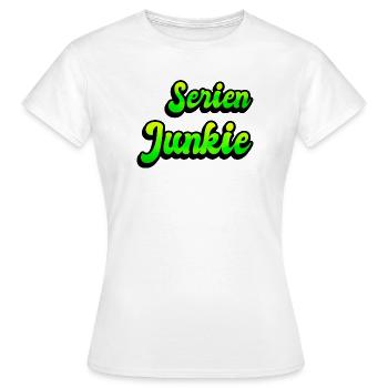 Série Junkie - T-shirt Femme - blanc - Devant - AI Model Female 172 dark (172cm)