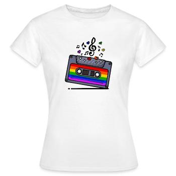 Sexualité LGBT Cool Arc-en-ciel Égalité - T-shirt Femme - blanc - Devant - AI Model Female 172 dark (172cm)