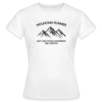 Bergläufer - Frauen T-Shirt - Weiß - Vorne - AI Model Female 172 dark (172cm)