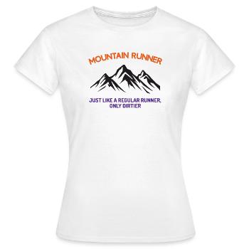 Bergläufer - Frauen T-Shirt - Weiß - Vorne - AI Model Female 172 dark (172cm)