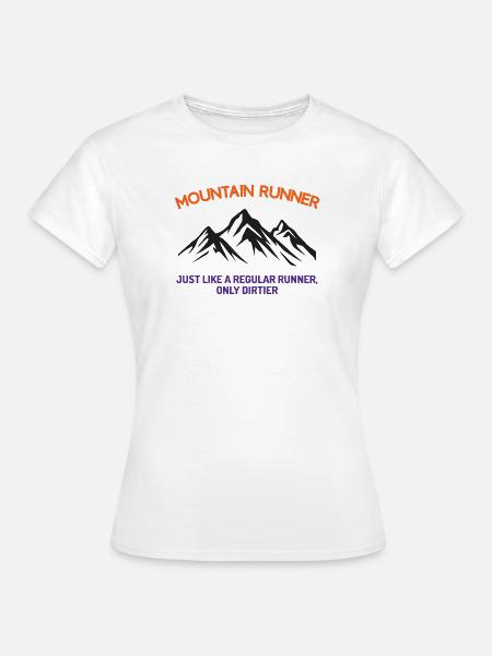 Bergläufer - Frauen T-Shirt - Weiß