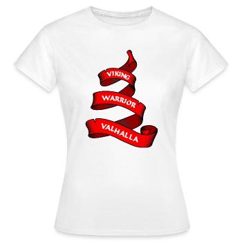 Viking pennant or banner red - Women's T-Shirt - white - Front - AI Model Female 172 dark (172cm)