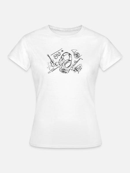 Musik - Frauen T-Shirt - Weiß
