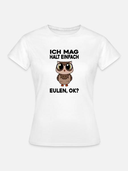 Eule - Frauen T-Shirt - Weiß