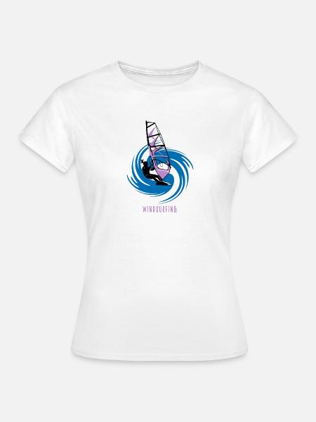 Windsurfen - Frauen T-Shirt - Weiß