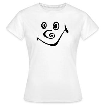 Sourire - T-shirt Femme - blanc - Devant - AI Model Female 172 dark (172cm)