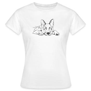 Sheepdog - Women's T-Shirt - white - Front - AI Model Female 172 dark (172cm)