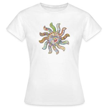 Pensée de vous soleil - T-shirt Femme - blanc - Devant - AI Model Female 172 dark (172cm)