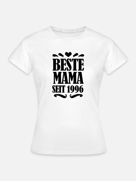 Beste Mama seit 1996 - Frauen T-Shirt - Weiß