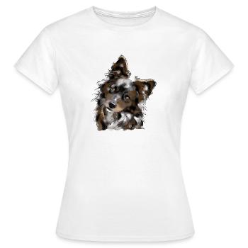 Berger australien - T-shirt Femme - blanc - Devant - AI Model Female 172 dark (172cm)