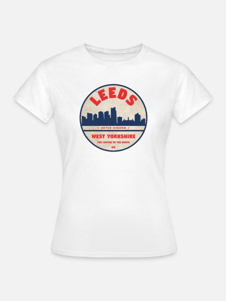 Leeds West Yorkshire Emblem - Frauen T-Shirt - Weiß