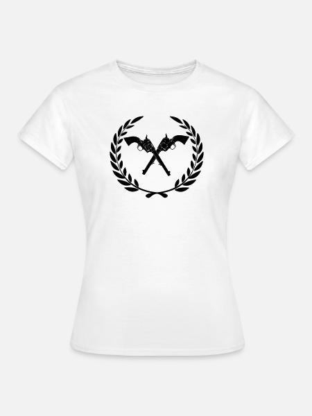 Hengstfohlen 45 im Lorbeerkranz - Frauen T-Shirt - Weiß