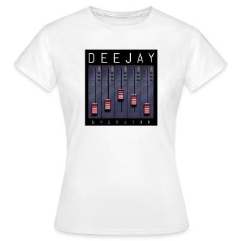 Deejay Operator Fader Design - Women's T-Shirt - white - Front - AI Model Female 172 dark (172cm)