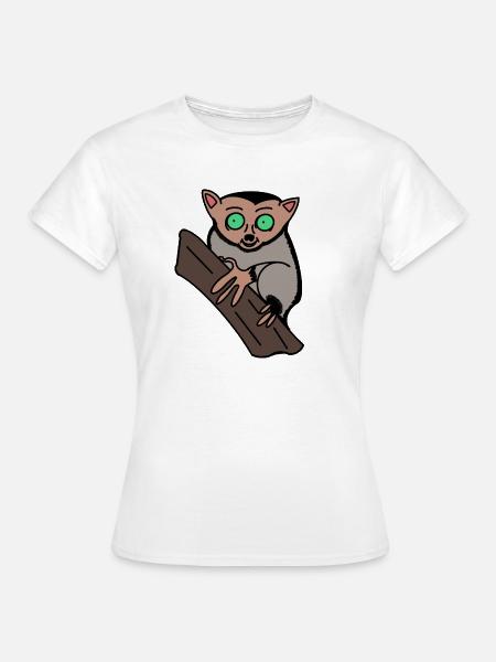 Konrad der Koboldmaki - Frauen T-Shirt - Weiß