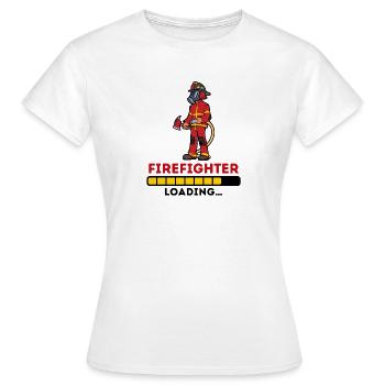 Feuerwehr Feuerwehrschlauch Statement Lebensretter - Frauen T-Shirt - Weiß - Vorne - AI Model Female 172 dark (172cm)