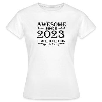 2023 - Vintage 2023 - Fantastic since 2023 - Women's T-Shirt - white - Front - AI Model Female 172 dark (172cm)
