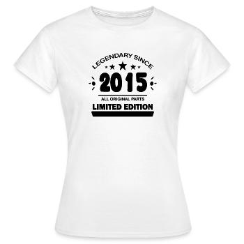 2015 - Women's T-Shirt - white - Front - AI Model Female 172 dark (172cm)