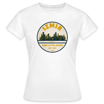 Izmir Pearl of the Aegean Badge - Women's T-Shirt - white - Front - AI Model Female 172 dark (172cm)