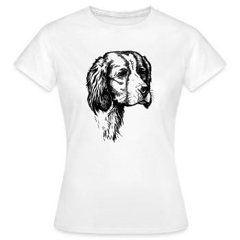 IRW Setter Portrait - Frauen T-Shirt - Weiß - Vorne - AI Model Female 172 dark (172cm)