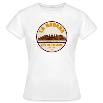 Havana City of Columns Vintage - Women's T-Shirt - white - Front - AI Model Female 172 dark (172cm)