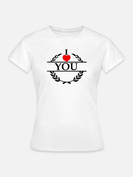 Ich liebe dich von Herzen - Frauen T-Shirt - Weiß