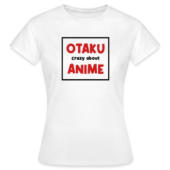 Otaku Statement Anemi Manga Pop Culture Geek - Women's T-Shirt - white - Front - AI Model Female 172 dark (172cm)