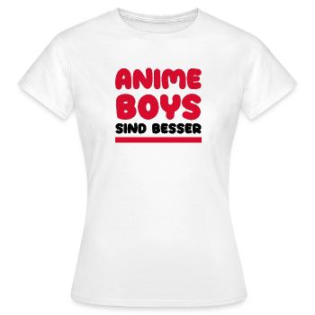Anime Comic Statement Manga Popkultur Asiatisch - Frauen T-Shirt - Weiß - Vorne - AI Model Female 172 dark (172cm)