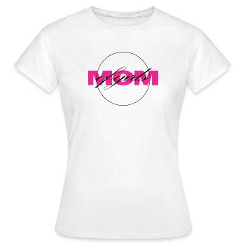 Moderne Neonbuchstaben mit Script Overlay - Frauen T-Shirt - Weiß - Vorne - AI Model Female 172 dark (172cm)