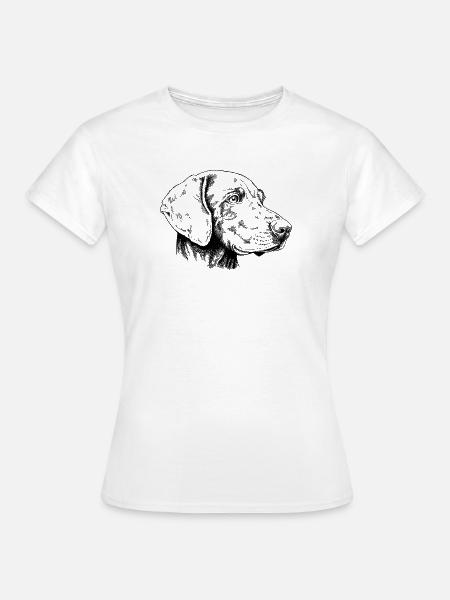Weimaraner Portrait s - Frauen T-Shirt - Weiß