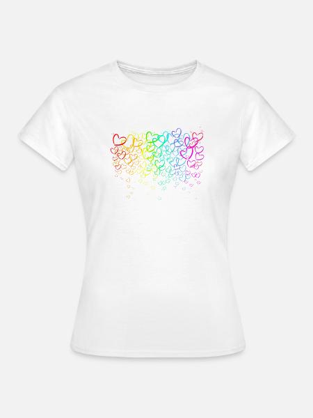 Bogen im Herzen - Frauen T-Shirt - Weiß