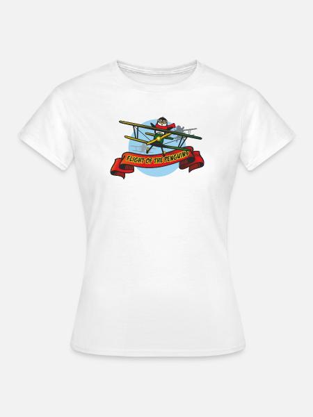 Flight Of The Penguins - Frauen T-Shirt - Weiß