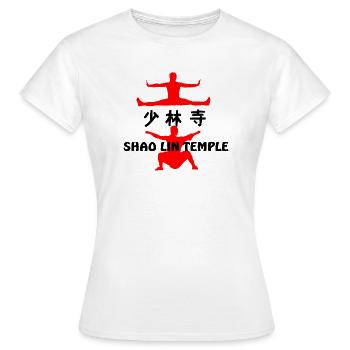 Temple de Kung Fu Shaolin - T-shirt Femme - blanc - Devant - AI Model Female 172 dark (172cm)