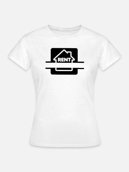 Haus zu vermieten Logo - Frauen T-Shirt - Weiß