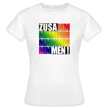 Zusammen - Frauen T-Shirt - Weiß - Vorne - AI Model Female 172 dark (172cm)