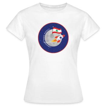 Agence spatiale libanaise - T-shirt Femme - blanc - Devant - AI Model Female 172 dark (172cm)