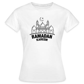 Ramadan Kareem Moschee - Frauen T-Shirt - Weiß - Vorne - AI Model Female 172 dark (172cm)