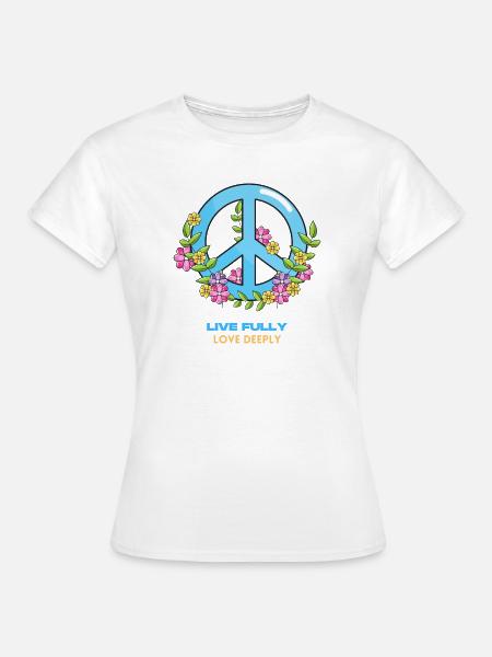 Lebe die tiefe Liebe - Frauen T-Shirt - Weiß
