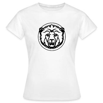 Lion, tête de lion - T-shirt Femme - blanc - Devant - AI Model Female 172 dark (172cm)