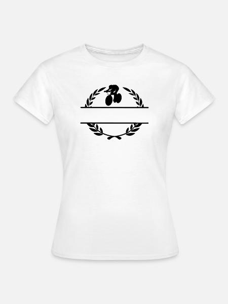 Bahnradfahrer Lorbeerkranz - Frauen T-Shirt - Weiß